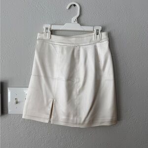 Wilfred white satin mini skirt from Aritzia. Size 00.